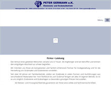 Tablet Screenshot of germann-grabmale.de